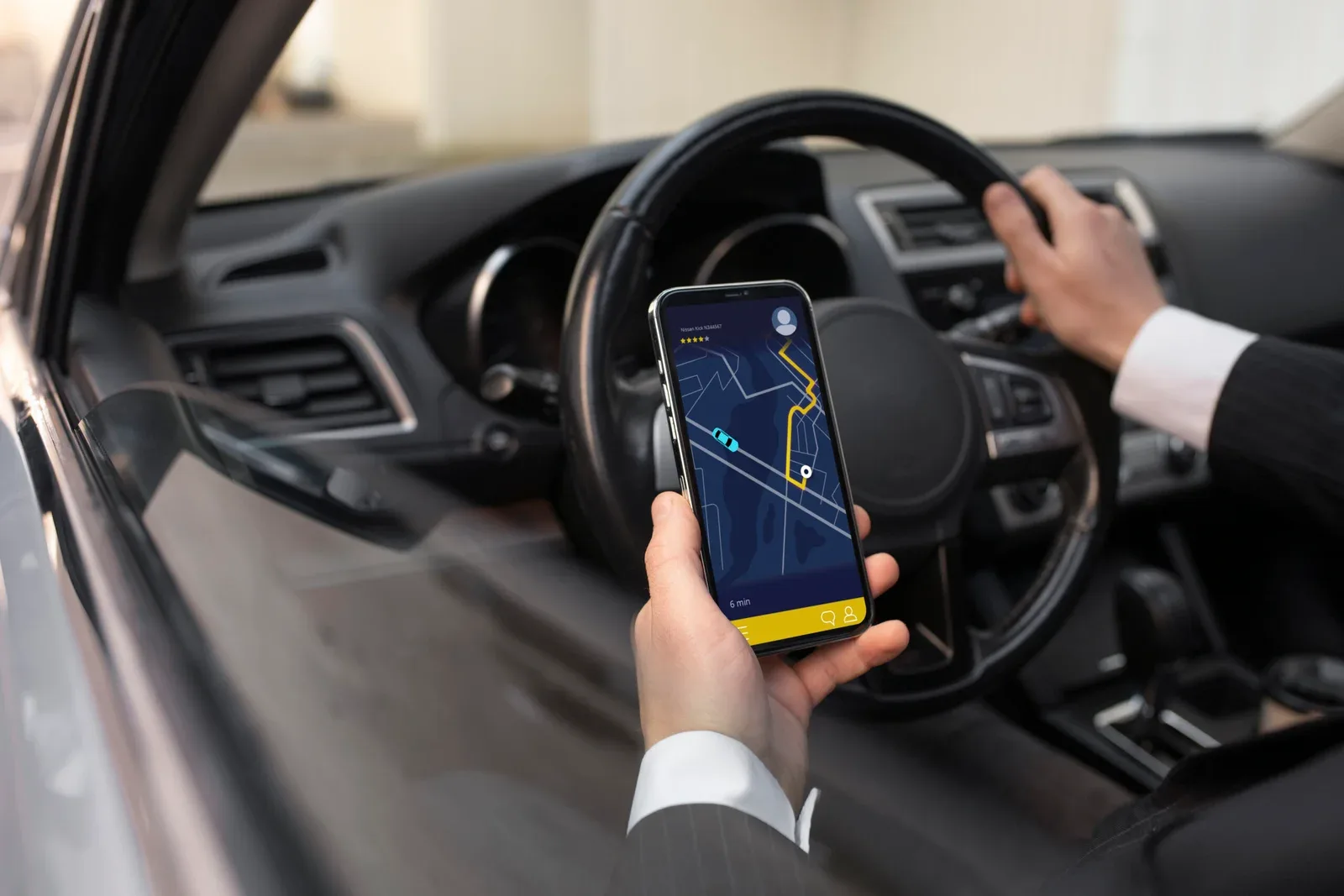 Navigation GPS sur smartphone dans le véhicule